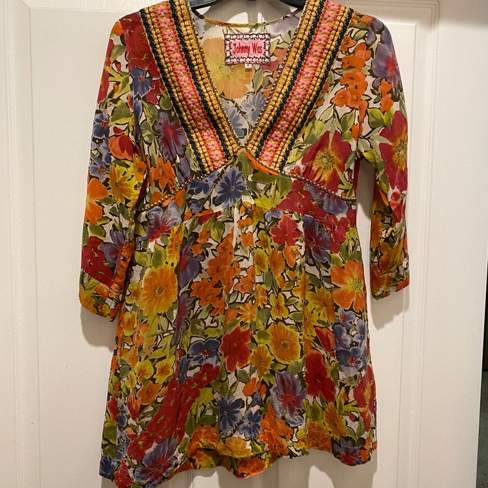 Johnny Was size small shirt/tunic - Picture 1 of 3